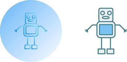 Unique Robot Icon Design vector