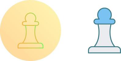 Unique Pawn Icon Design vector