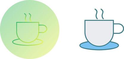 Unique Hot Coffee Icon Design vector