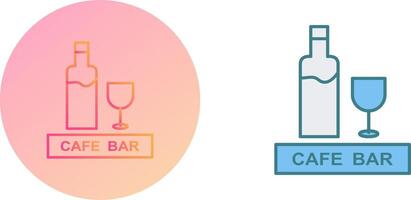 Unique Drinks Cafe Icon Design vector