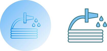 Unique Water Hose Icon Design vector