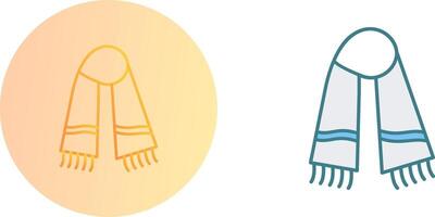 Warm Scarf Icon Design vector