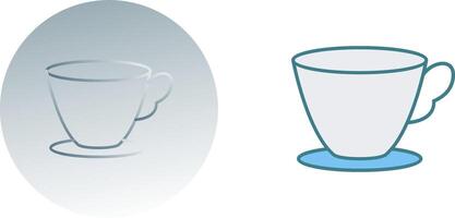 Tea Cup Icon Design vector