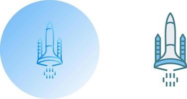 Space Shuttle Icon Design vector