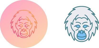 Orangutan Icon Design vector