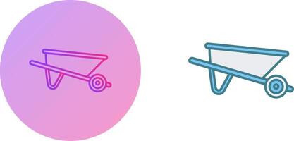 Wheelbarrow Icon Design vector