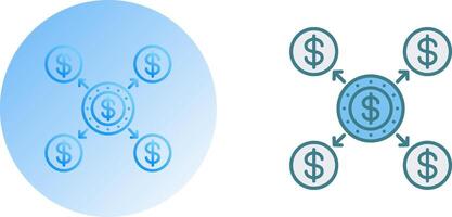 Distribution Icon Design vector
