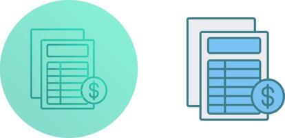 Invoice Icon Design vector
