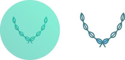 Leaves Wreath Icon Design vector