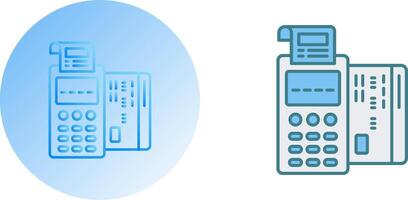 diseño de icono de terminal pos vector