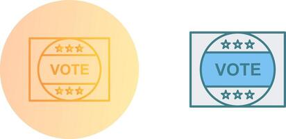 votar pegatina icono diseño vector