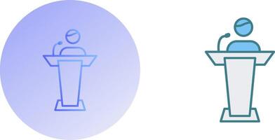 Elected Candidate Icon Design vector