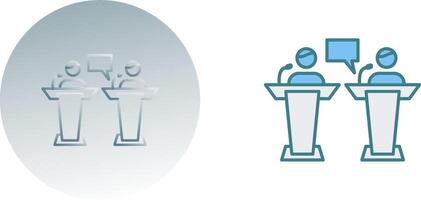 Debate Icon Design vector