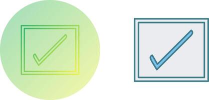 Checkbox Icon Design vector