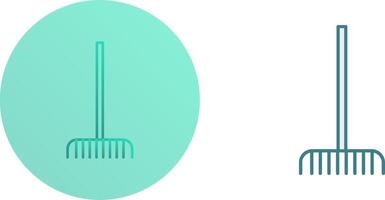 Fork picking Leaves Icon Design vector