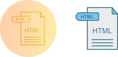 HTML Icon Design vector