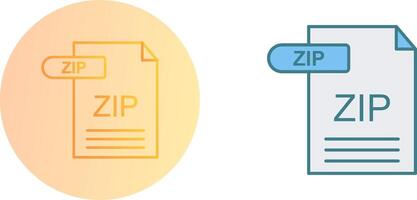 ZIP Icon Design vector
