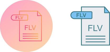 flv icono diseño vector
