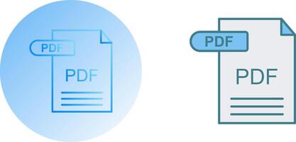 PDF Icon Design vector