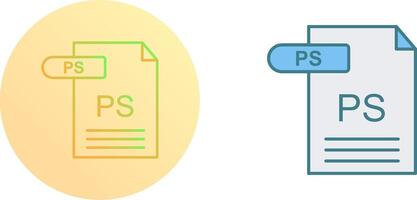 PS Icon Design vector
