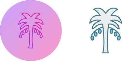 Coconut trees Icon Design vector