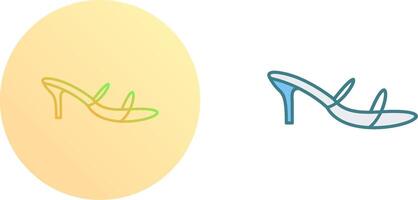 Stylish Sandals Icon Design vector