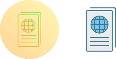Global Report Icon Design vector