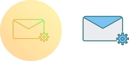 Message Settings Icon Design vector