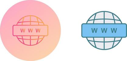World Wide Web Icon Design vector