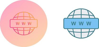 World Wide Web Icon Design vector