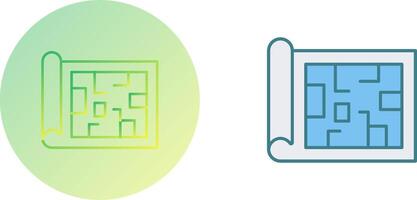 Blueprint Icon Design vector