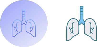 Lung Icon Design vector