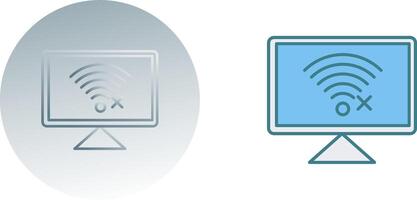 Disconnected Network Icon Design vector