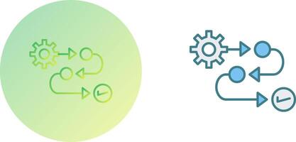 Process Icon Design vector