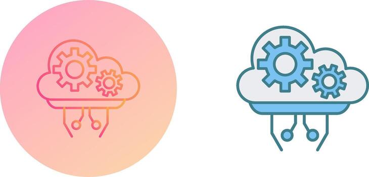 Cloud Computing Icon Design vector