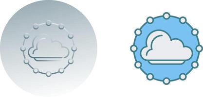 diseño de icono de nube vector