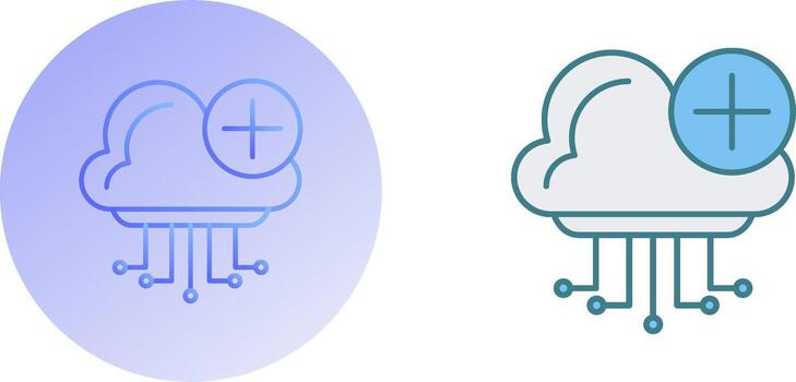 diseño de icono de computación en la nube vector