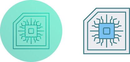 Chip Icon Design vector
