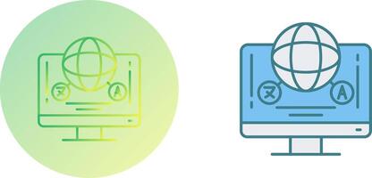 Language Icon Design vector
