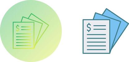 Invoice Icon Design vector