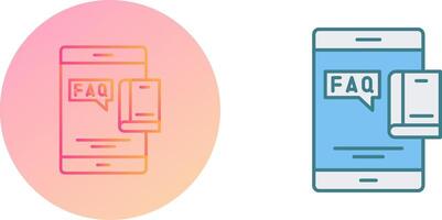 Faq Icon Design vector