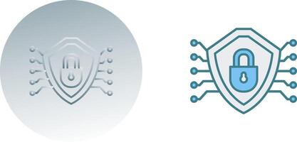 Cyber Security Icon Design vector