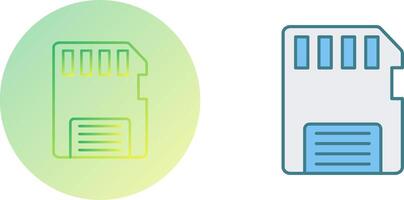 Memory Card Icon Design vector
