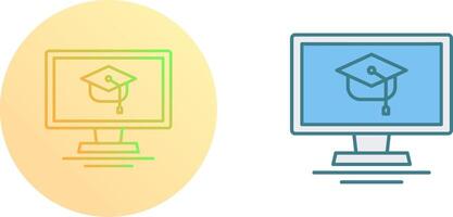 Online Course Icon Design vector