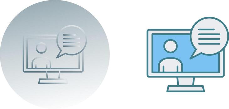 diseño de icono de conversación vector