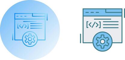 Web Development Icon Design vector