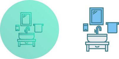 Washbasin Icon Design vector
