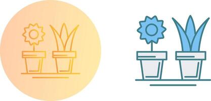 House Plants Icon Design vector