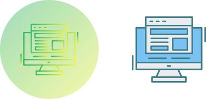 Adaptive Layout Icon Design vector