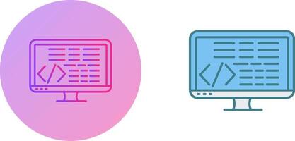 Coding Icon Design vector